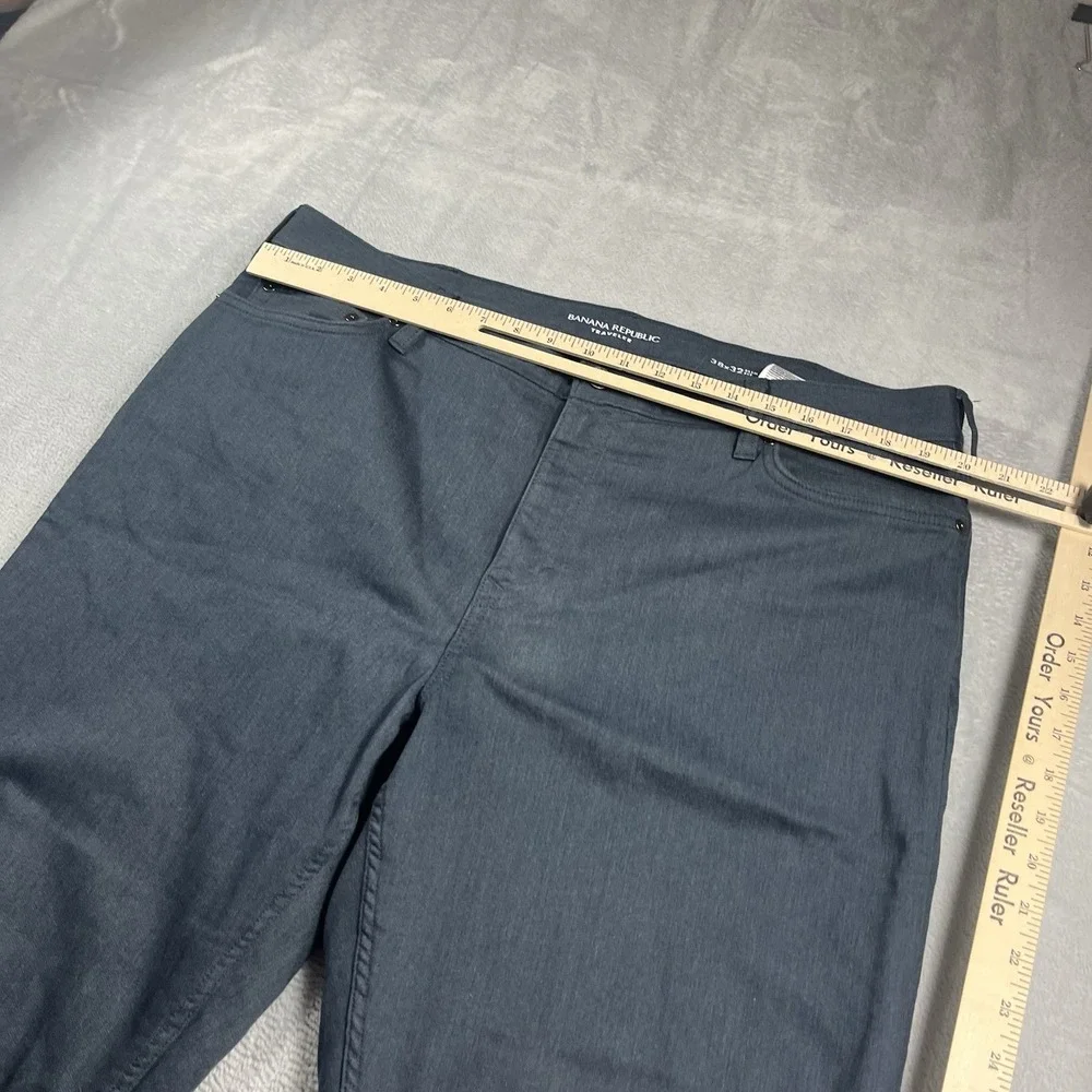 Banana Republic Traveler‎ Jean 38x32 Slim Fit Mens Denim Pants Blue Gray